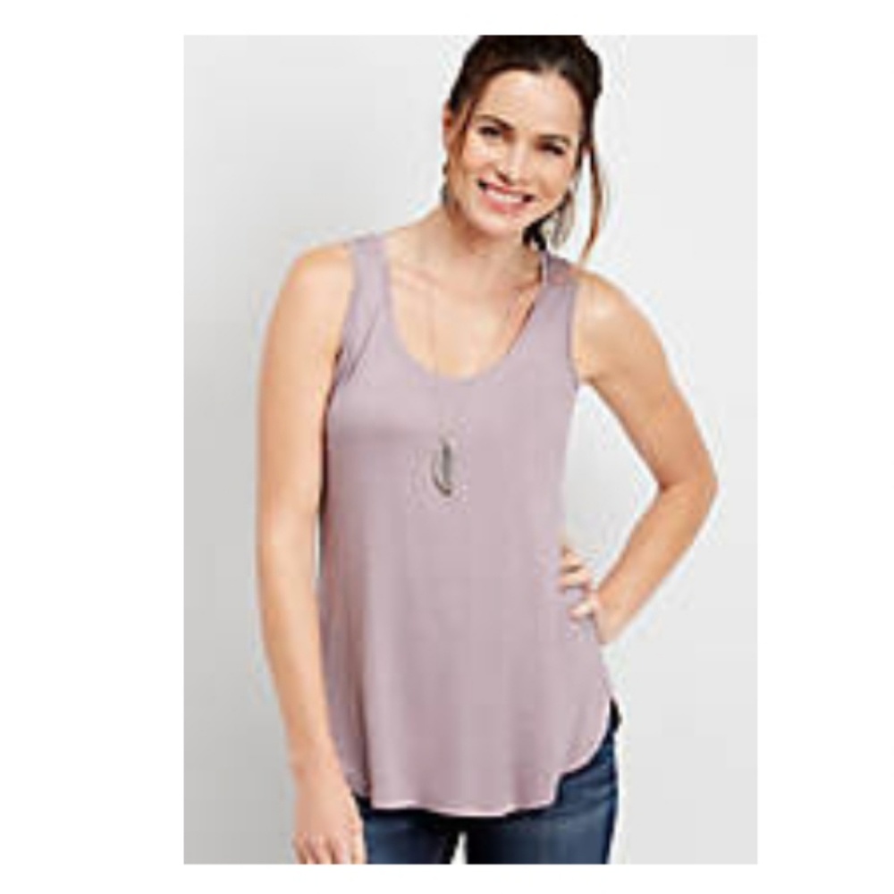 Maurices Lilac Purple Scoop Neck Tank